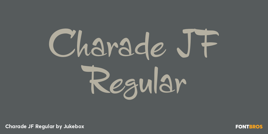Charade JF Regular Font Poster #1
