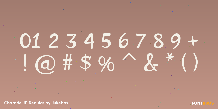 Charade JF Regular Font Poster #4