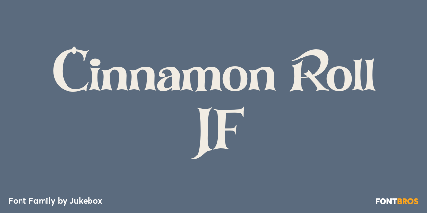 Cinnamon Roll JF Font Poster #1