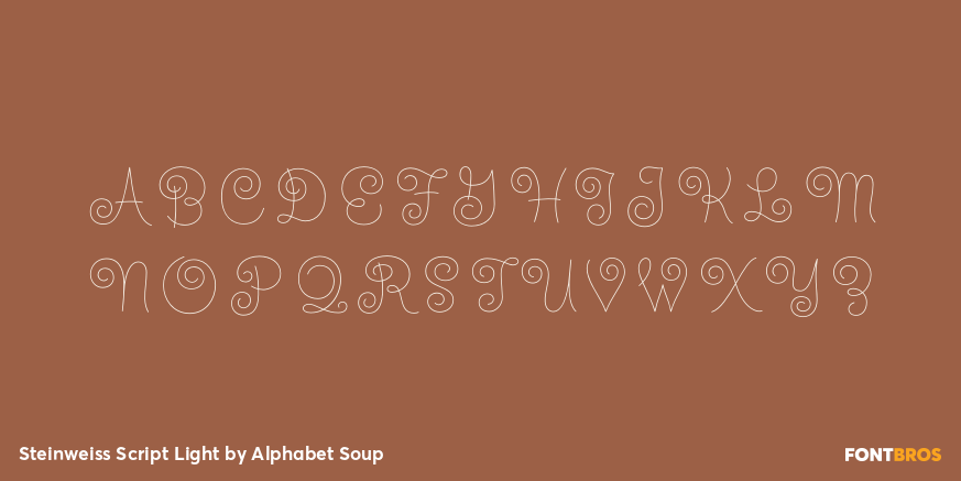 Steinweiss Script Light Font Poster #2