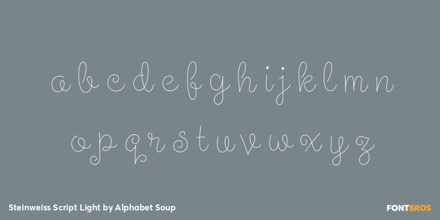 Steinweiss Script Light Font Poster #3