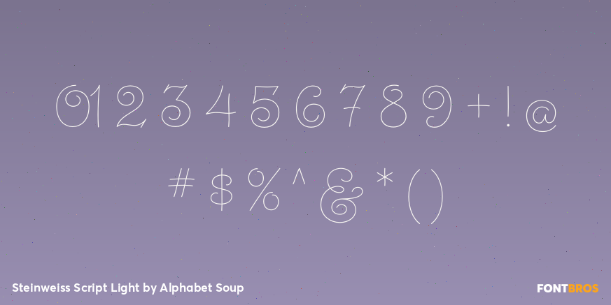 Steinweiss Script Light Font Poster #4