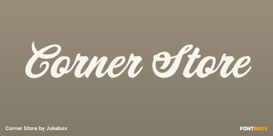 Corner Store Font Poster