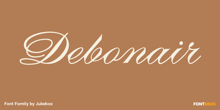 Debonair Font Poster