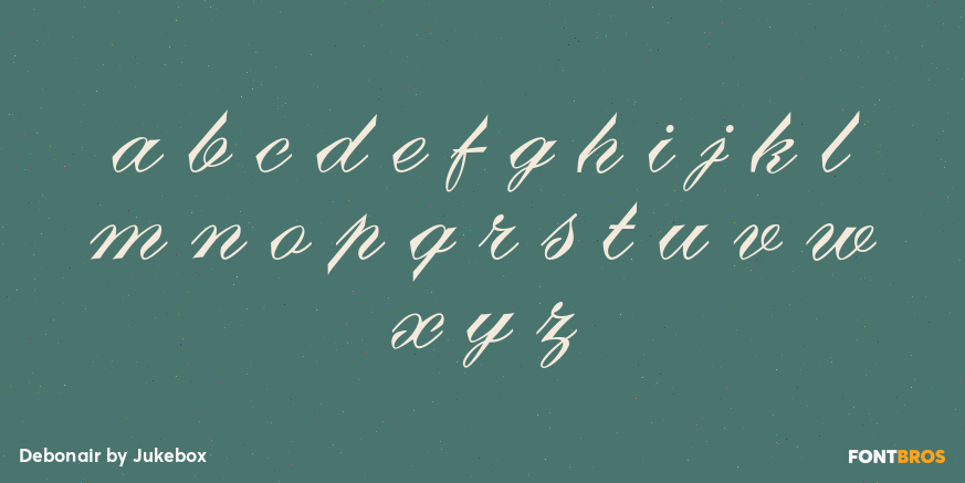 Debonair Font Poster #3