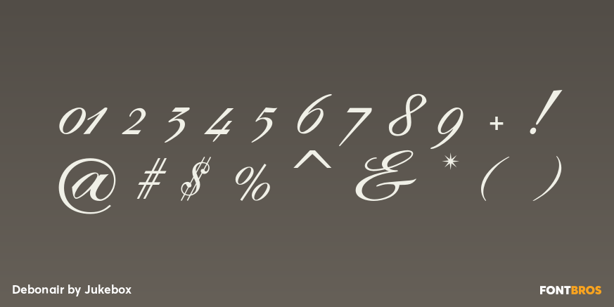 Debonair Font Poster #4