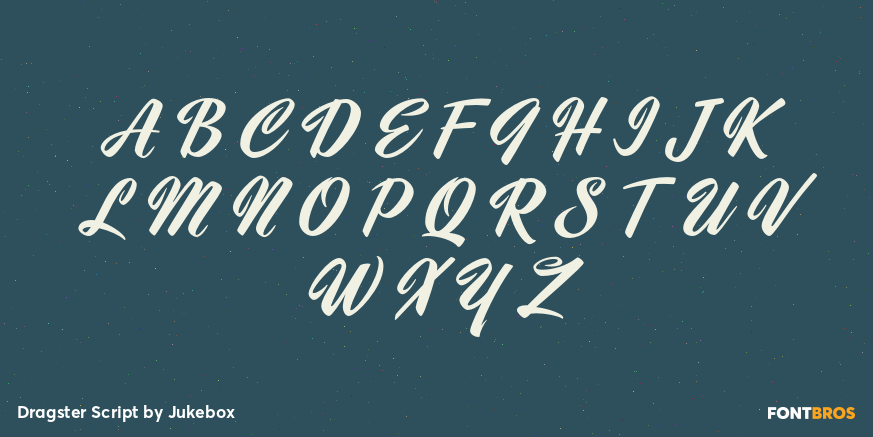 Dragster Script Font Poster #2