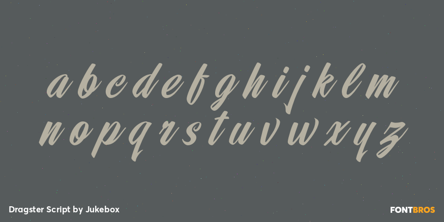 Dragster Script Font Poster #3