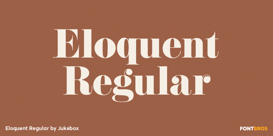 Eloquent Regular Font Poster #1