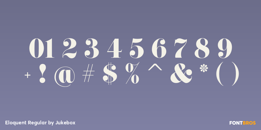 Eloquent Regular Font Poster #4