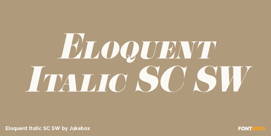 Eloquent Italic SC SW Font Poster #1