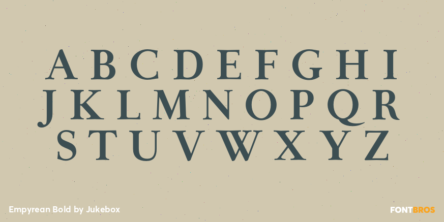 Empyrean Bold Font Poster #2