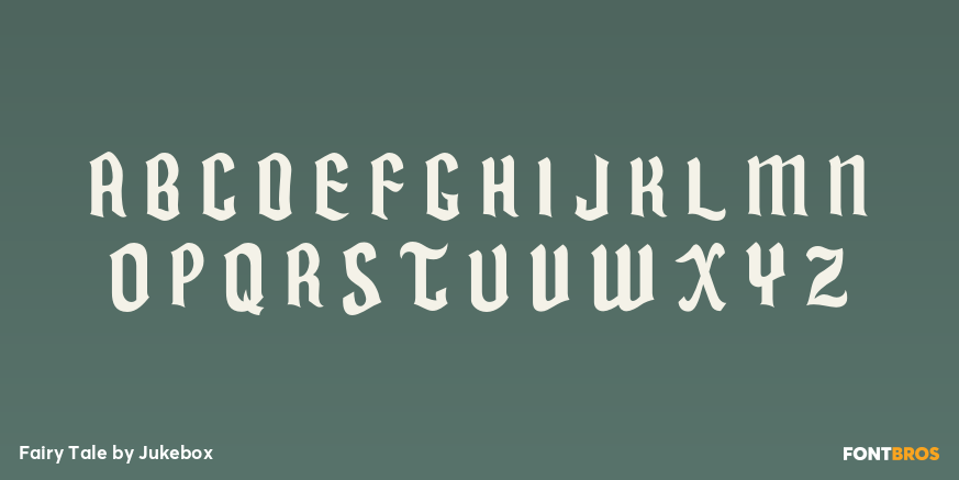 Fairy Tale Font Poster #2