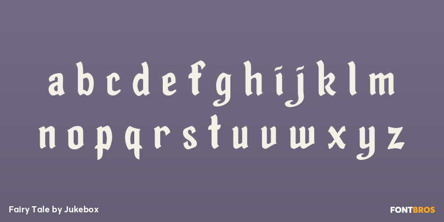 Fairy Tale Font Poster #3