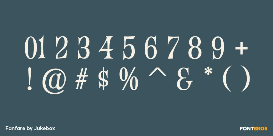 Fanfare Font Poster #1