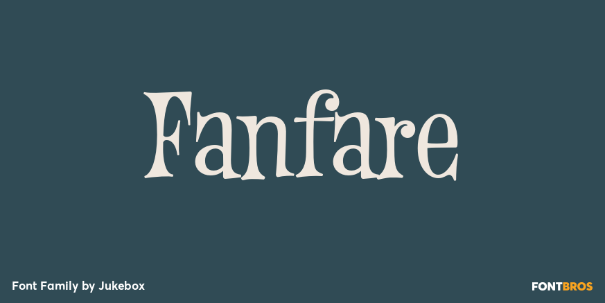 Fanfare Font Poster