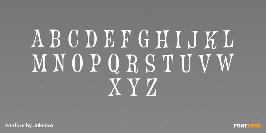 Fanfare Font Poster #2