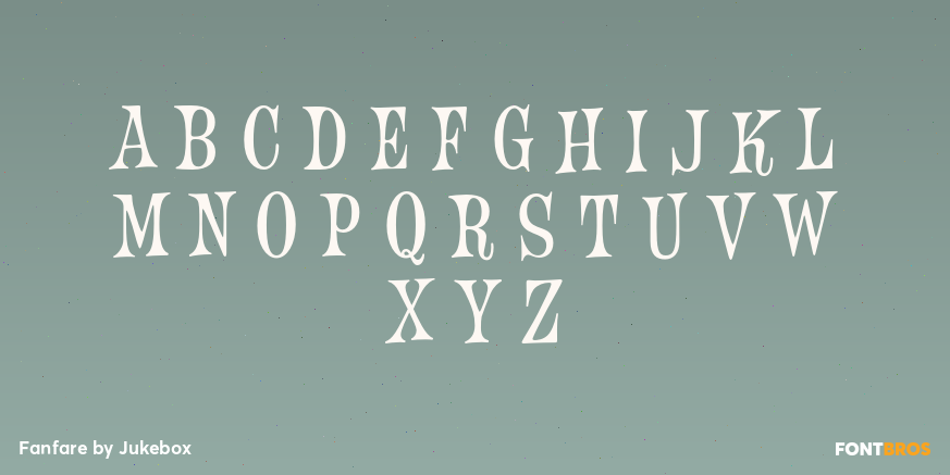 Fanfare Font Poster #1