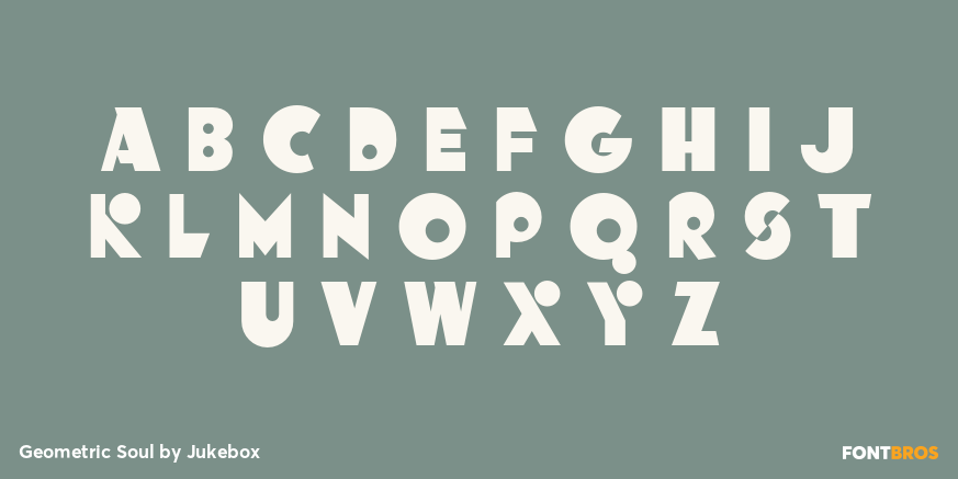 Geometric Soul Font Poster #2