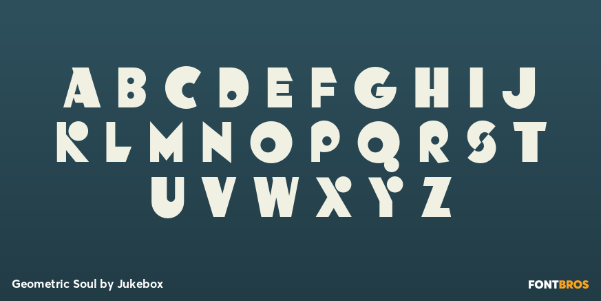 Geometric Soul Font Poster #3