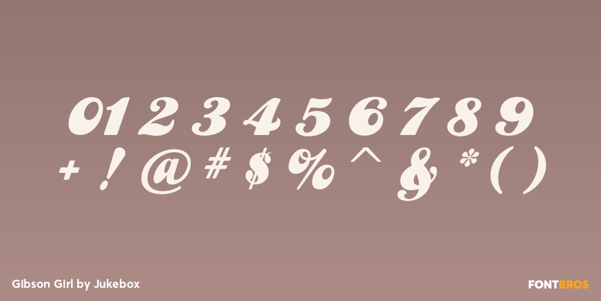 Gibson Girl Font Poster #1