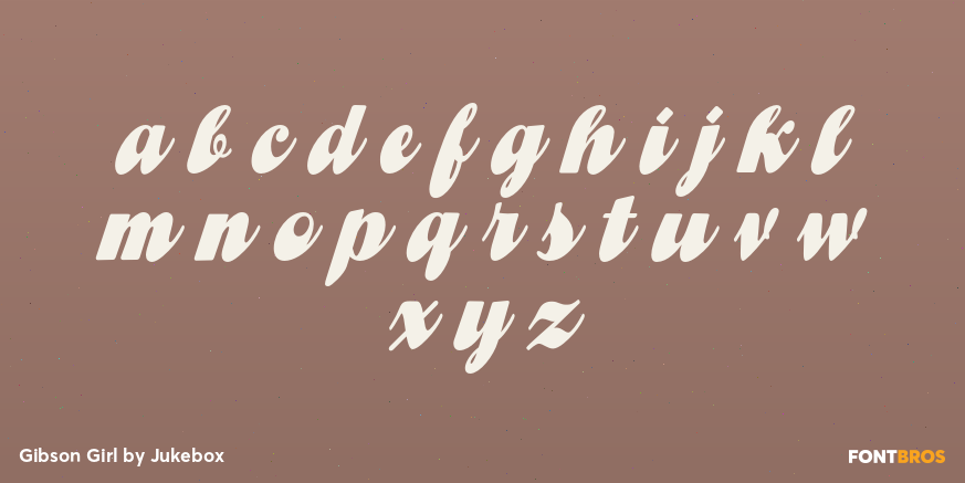 Gibson Girl Font Poster #1
