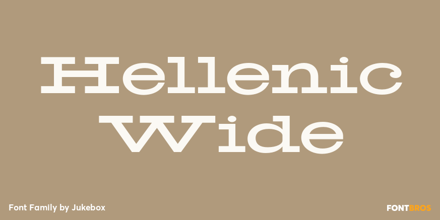 Hellenic Wide Font Poster #1