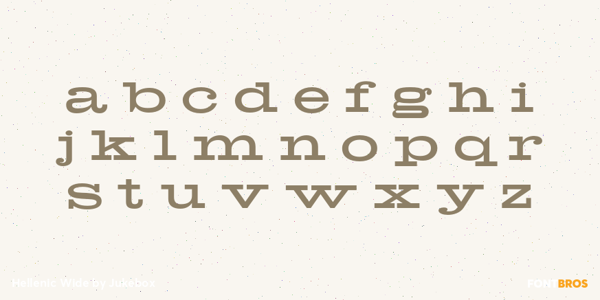 Hellenic Wide Font Poster #3