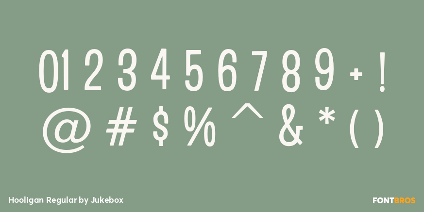 Hooligan Regular Font Poster #1