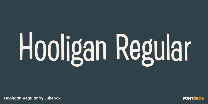 Hooligan Regular Font Poster #1