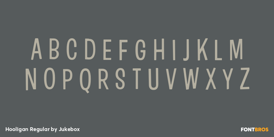 Hooligan Regular Font Poster #2