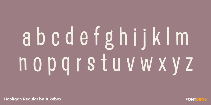 Hooligan Regular Font Poster #3