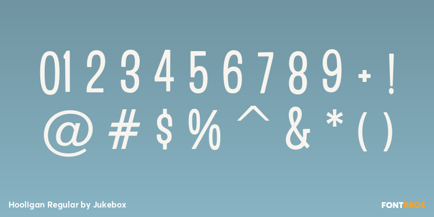 Hooligan Regular Font Poster #4