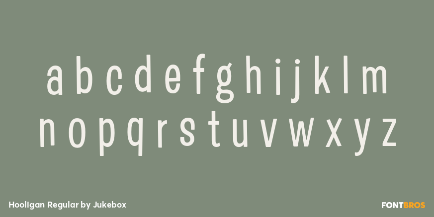 Hooligan Regular Font Poster #1