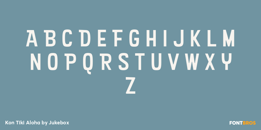Kon Tiki Aloha Font Poster #1