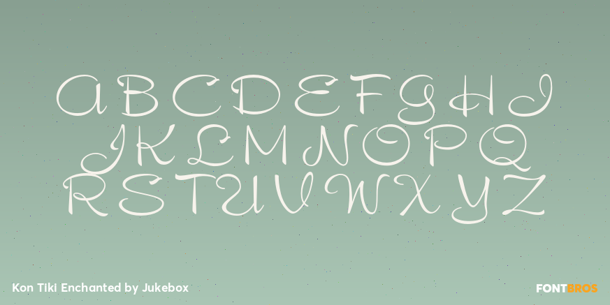 Kon Tiki Enchanted Font Poster #2