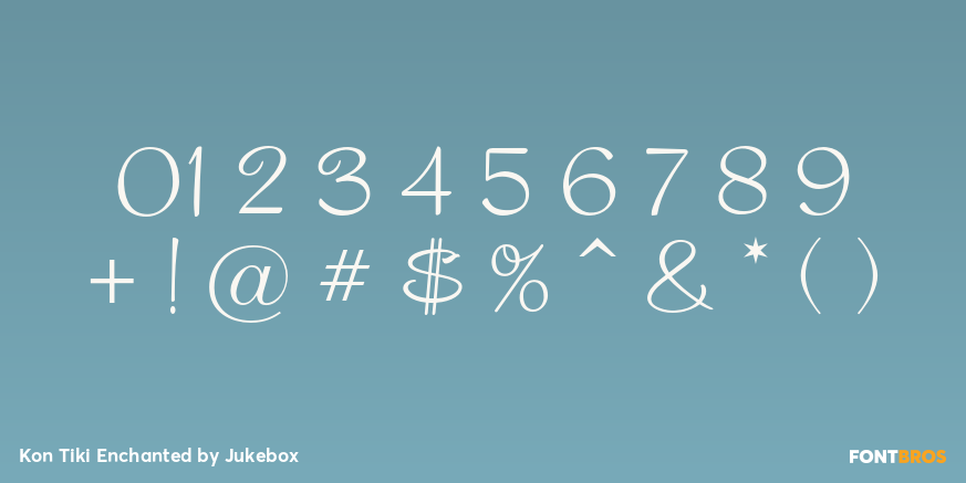 Kon Tiki Enchanted Font Poster #4