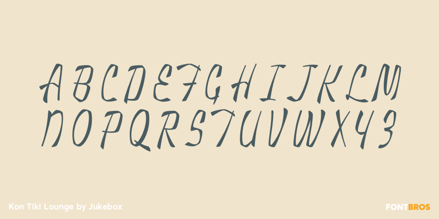 Kon Tiki Lounge Font Poster #2