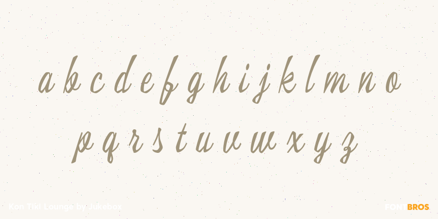 Kon Tiki Lounge Font Poster #3