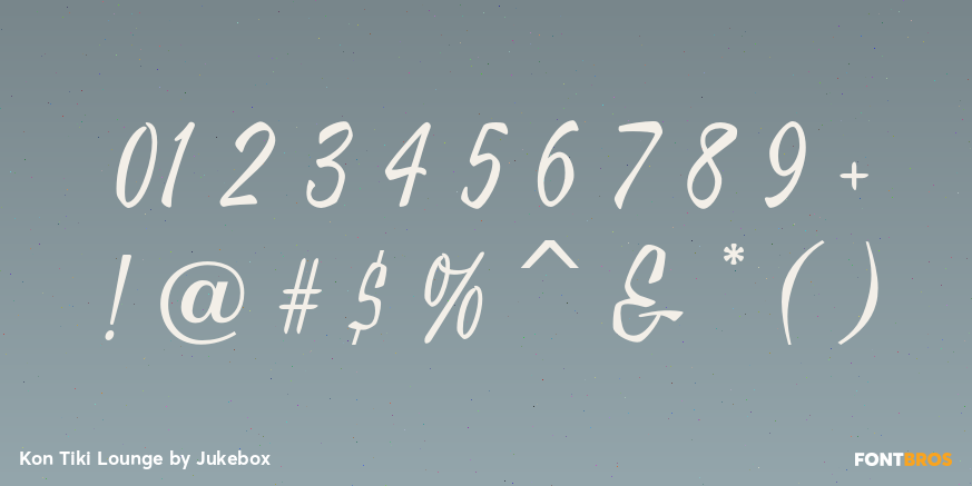 Kon Tiki Lounge Font Poster #4