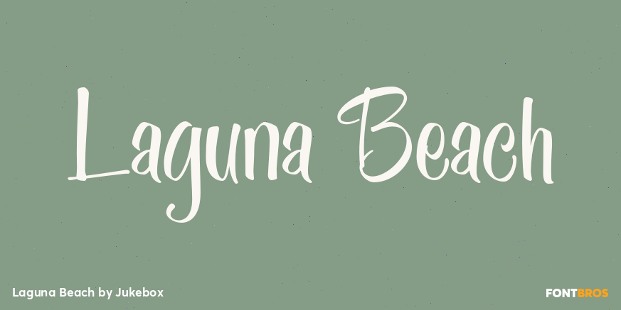 Laguna Beach Font Poster #1