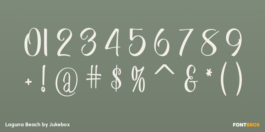 Laguna Beach Font Poster #4