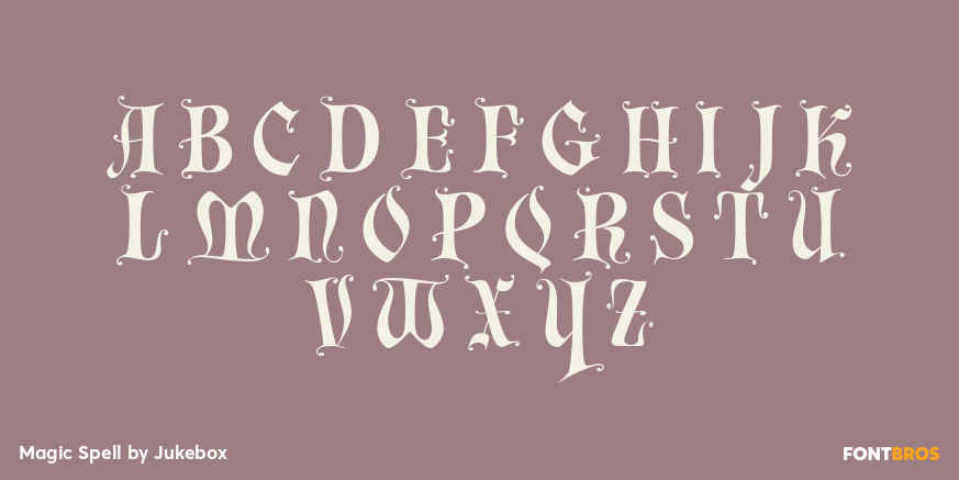 Magic Spell Font Poster #2