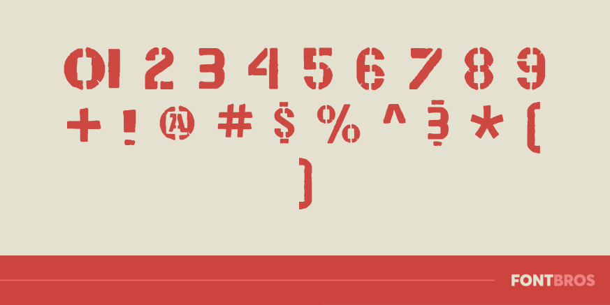 WARNING! Font Poster #1