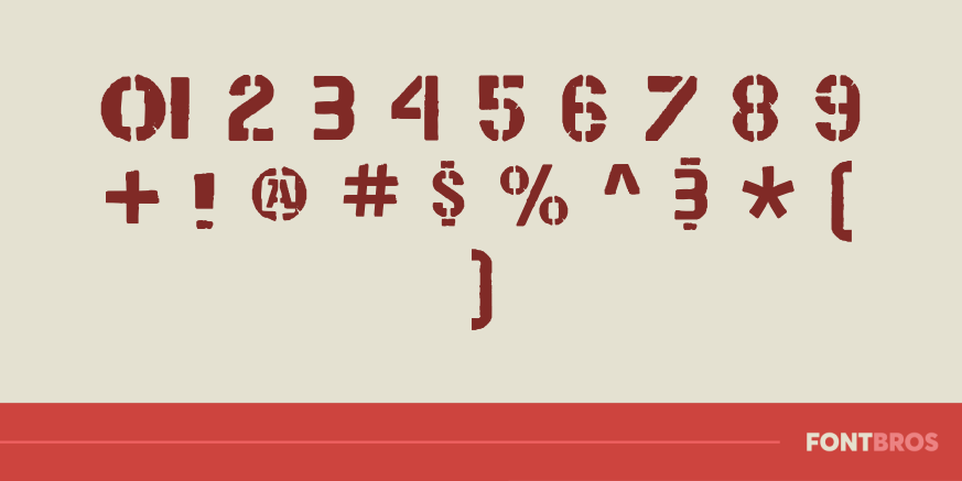 WARNING! Font Poster #4