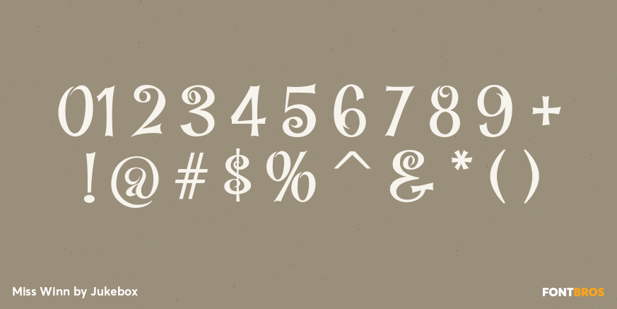 Miss Winn Font Poster #1