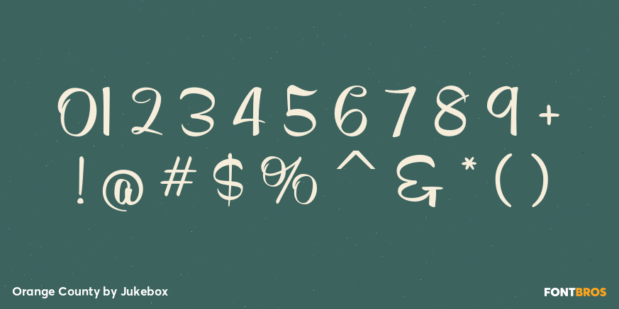 Orange County Font Poster #4