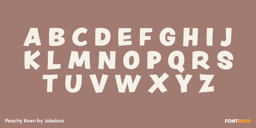 Peachy Keen Font Poster #2