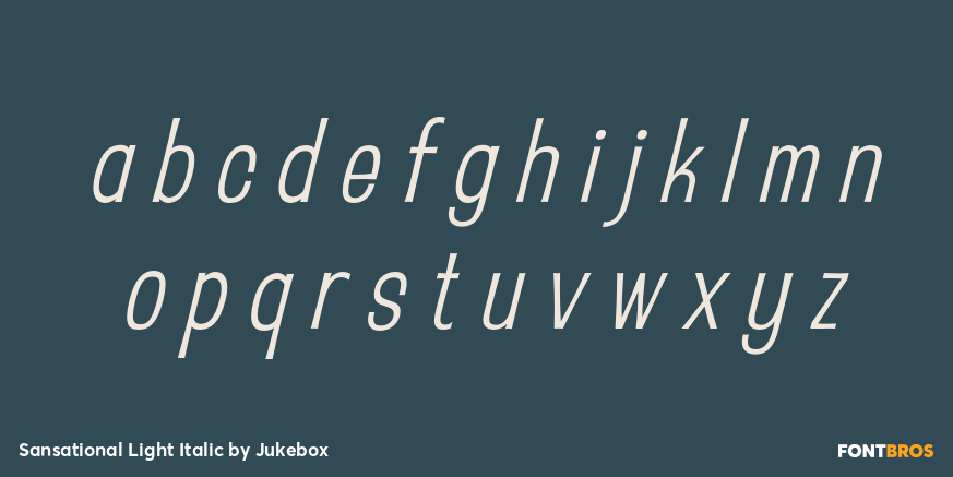 Sansational Light Italic Font Poster #3