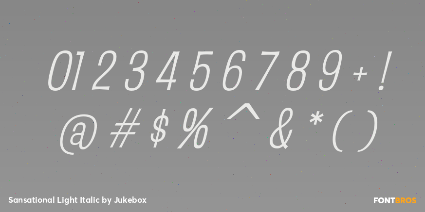 Sansational Light Italic Font Poster #4